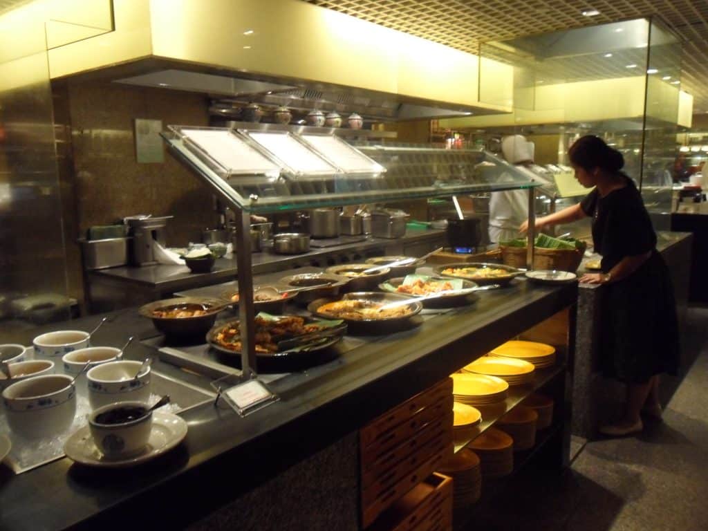 Luxury restaurant kitchen equipment and professional setup for the kitchen